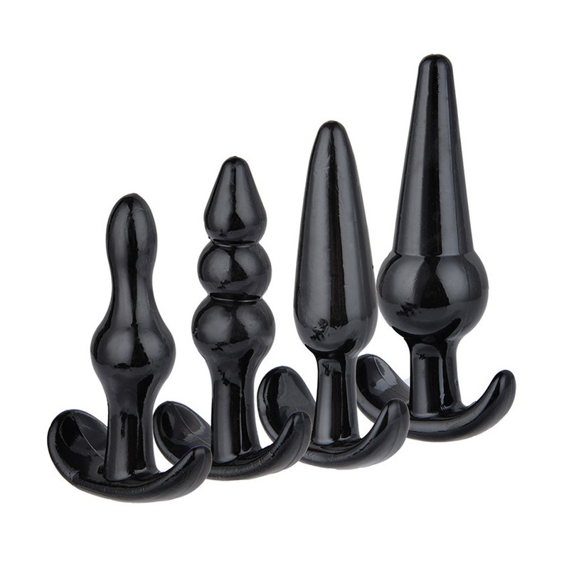Sex Love Anal Trainer Beginner Kit Set Butt Plug Dildo Beads Prostate Massager gallery