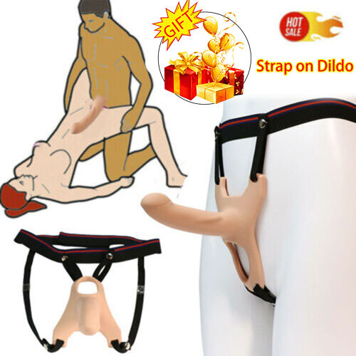 Realistic-Hollow-Strap On-Harness-Dildo-G-Spot-Men-Penis-Adult Lesbian-Sex-Toys