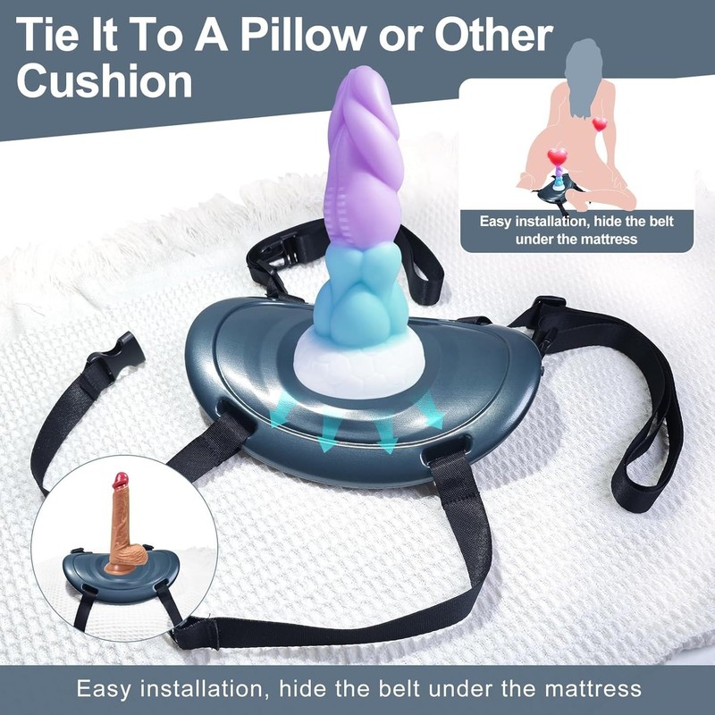 Suction Cup Dildo Mount Sex Saddle Holder Strap Base for Pillow, Rolled Up Towel gallery