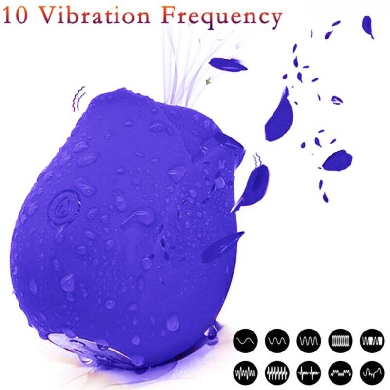 Rose Sucking Vibrator Clit Sucker Dildo G-spot Massager Sex Toys For Women Gift