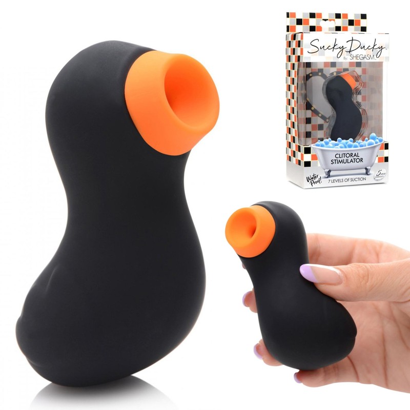 Sucky Ducky Silicone Sucking Air Pulsating Clitoral Stimulator Vibrator Sex Toys