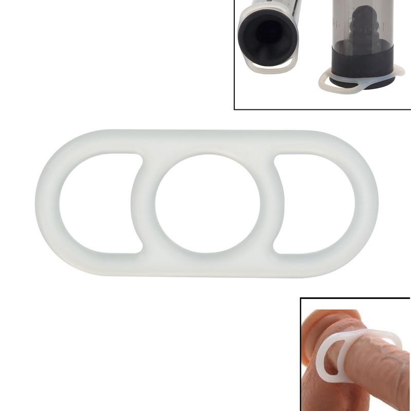 Commander Cock Ring Erection Enhancer for Penis Pump - KEEPS LARGER SIZE for SEX gallery