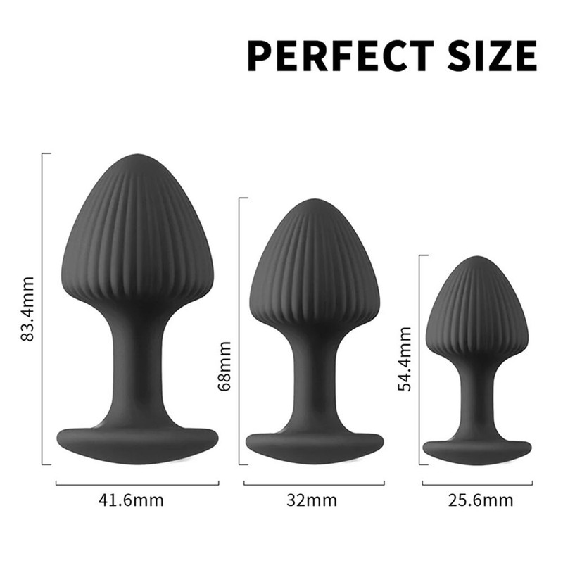 3 Size Anal Plug Prostate Massager G-Spot Stimulator Dildo Butt Plug Dilator New