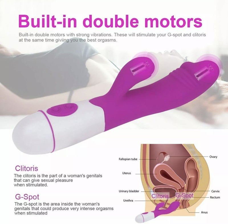 Multispeed-Vibrator-G-Spot-Dildo-Rabbit-Women-Adult-Sex-Toy-Massager-Waterproof gallery