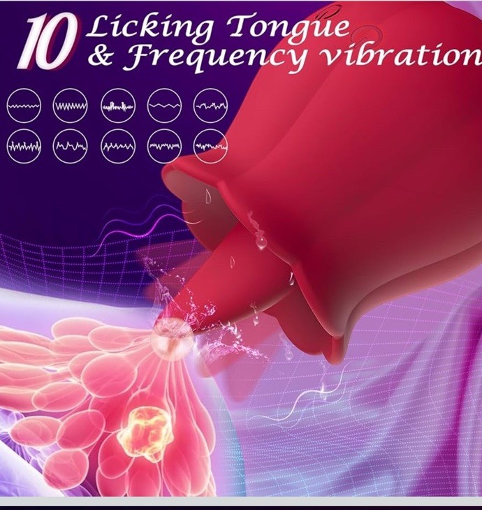 10 Speed Rose Vibrator for Women G-Spot Clit Suction Adult Toy gallery
