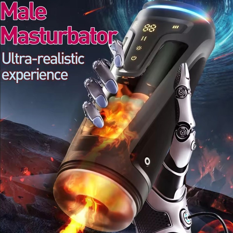 Male Masturbators Automatic Sucking Heating Cup Adult Sex Toys Masterbaters Men