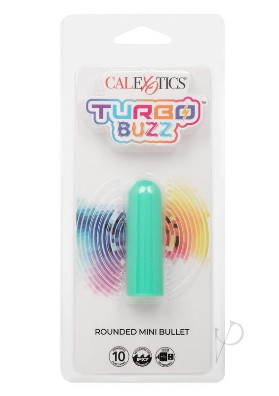 Turbo Buzz Rechargeable Rounded Mini Bullet – Green