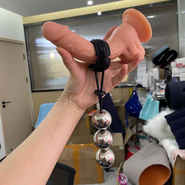 Male Penis-Extender Enlarger Stretcher Strap Ball Stretcher Ball Weights 3 Balls gallery