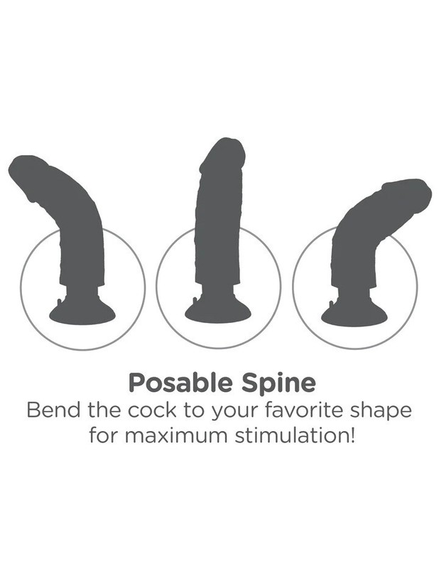 KING COCK 10" VIBRATING DILDO WALL BANGER VIBRATOR SUCTION-CUP BROWN WATERPROOF gallery