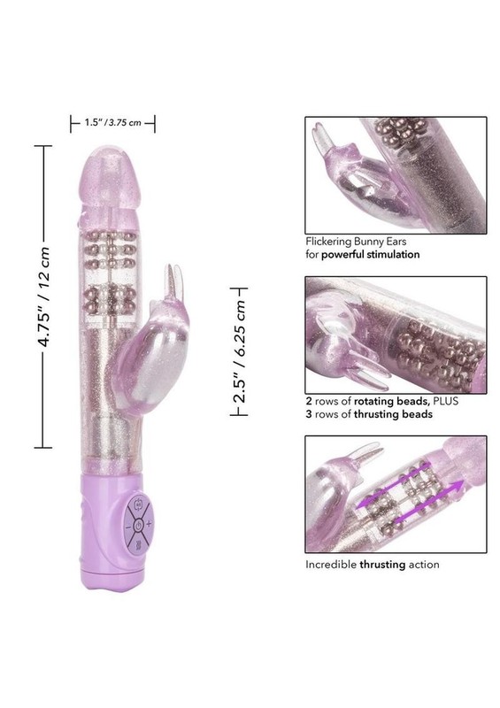 Jack Rabbit Thrusting Action Rabbit Vibrator - Purple gallery