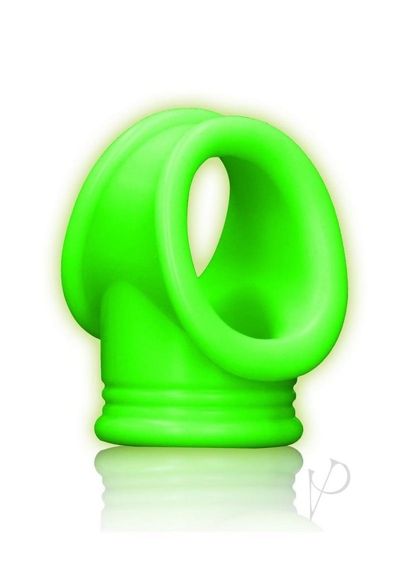 Glow in the Dark Premature Ejaculation Delay Silicone Penis Ring & Ball Strap
