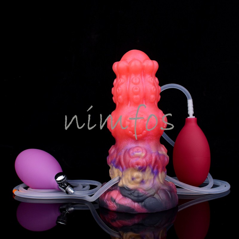 5.9 Inch Beads Anal Dildo Inflatable 9.4cm Thick Ejaculating Fantasy Sex Toys gallery