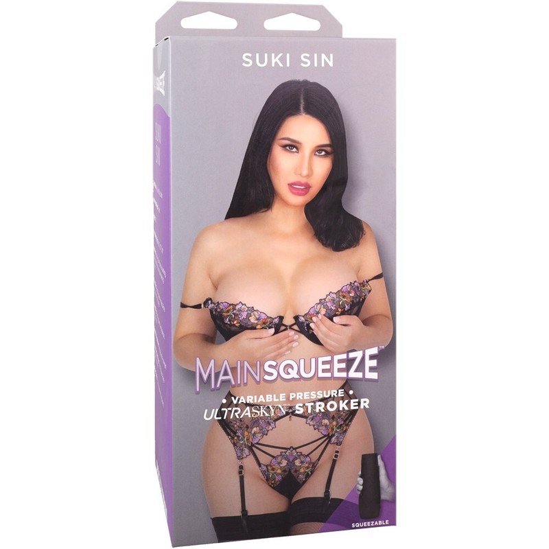 Doc Johnson Main Squeeze Suki Sin Ultraskyn Stroker Masturbator – Vanilla