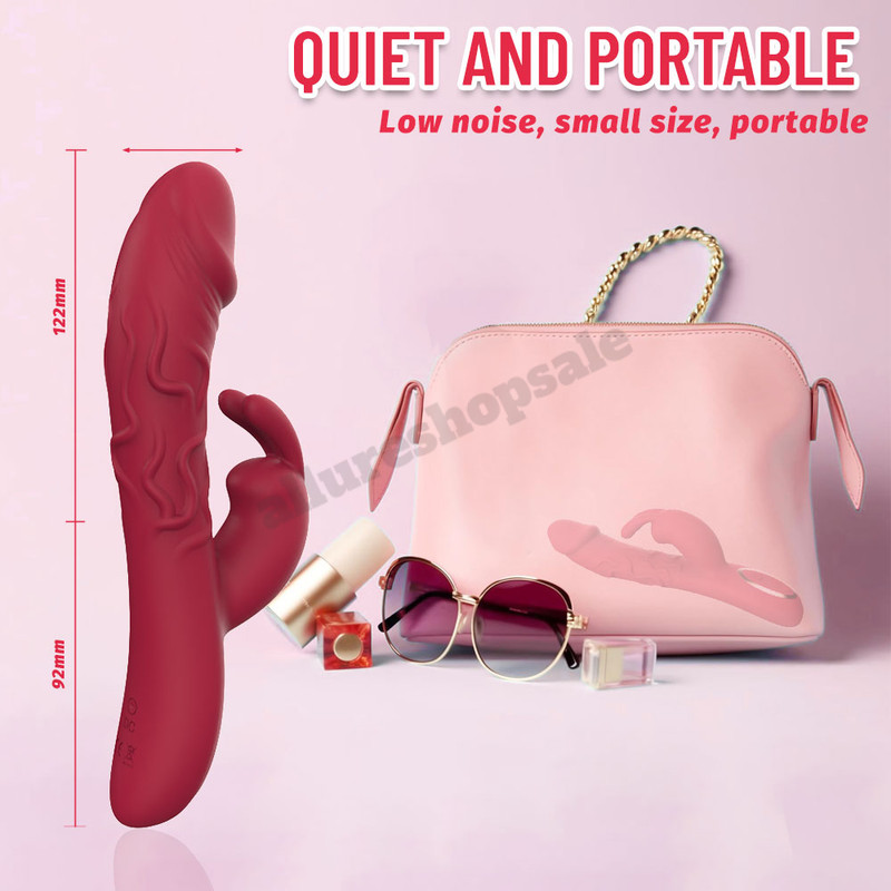 Rechargeable Silicone Rabbit Vibrator Dildo G-spot Massager Sex Toy For Women gallery