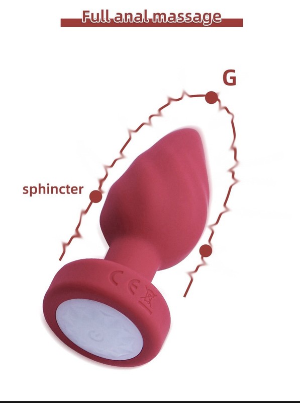 Anal Plug With Multicolor LED Lights Silicone Butt Plus Ring Remote gallery
