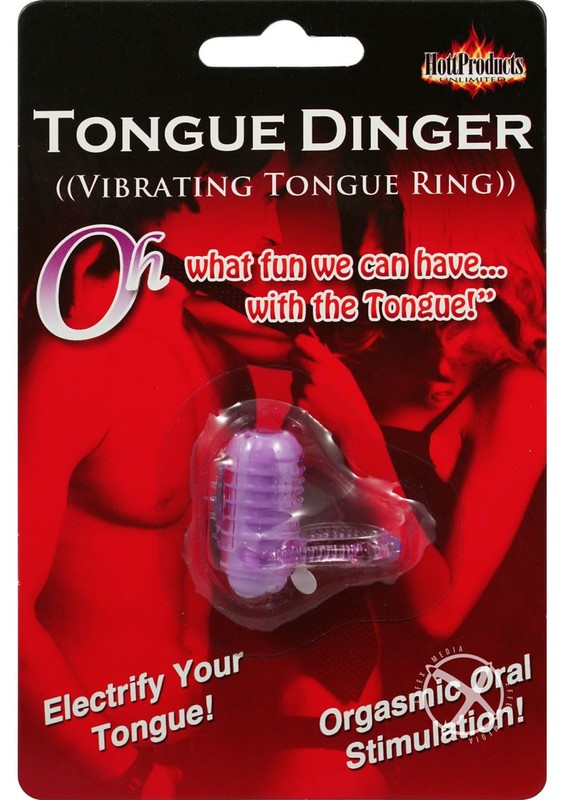 Tongue Dinger Vibrating Tongue Ring – Purple