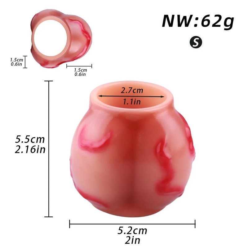Silicone Realistic Dido Knot Adult Toys Cock Enlargement Cock Ring Penis Sleeve