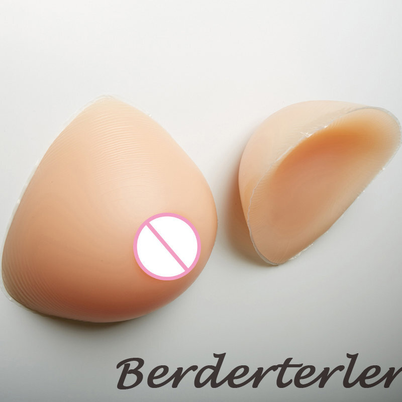 Triangle CD Cross-dressing Silicone Prosthetic Breast Sissy Female Sex Toys Gay gallery