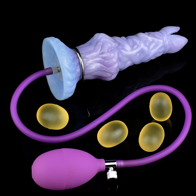 Silicone Penumatic Ovipositor Anal Sex Toy Lay Eggs Dildos Butt Plug Masturbator gallery