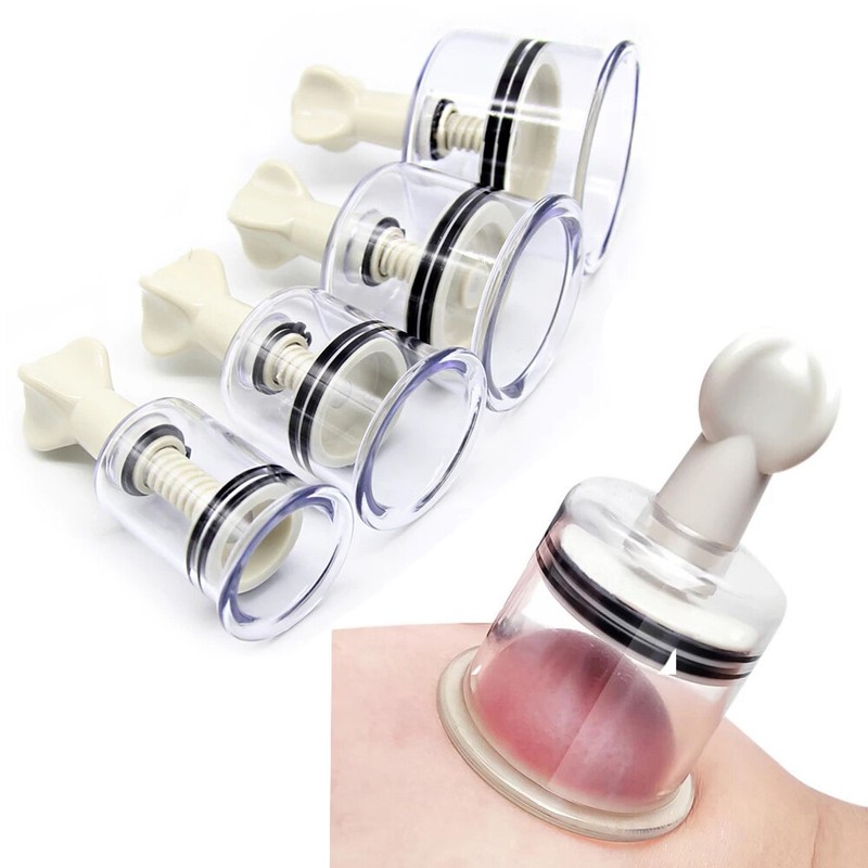 E-stim Shock Nipple Clit Breast Clamps Suction Sucker Enlarger Massager Sex Toys gallery