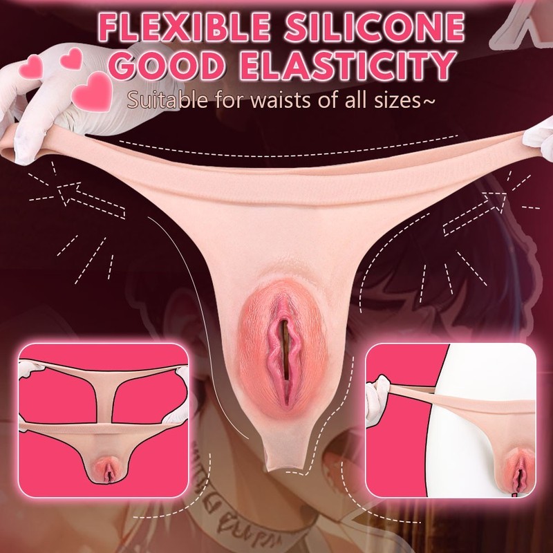 Crossdresser Silicone Fake Vagina Shorts Panty HipShaping Pants For Transgensers gallery