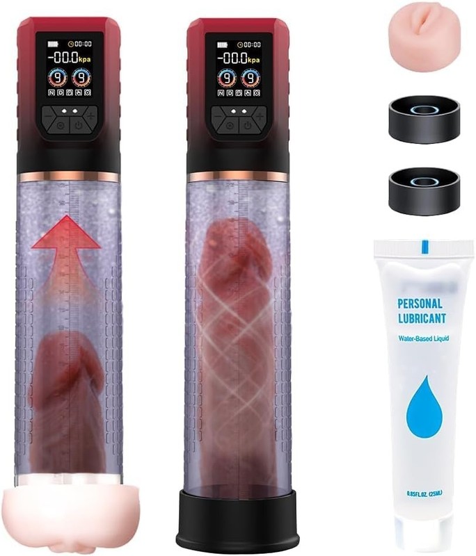 Waterproof Electric Penis Extender with LCD Display and Multiple Intensities gallery