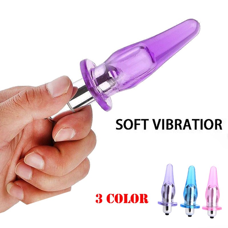 Vibrating Butt Plug Massager Anal Sex-toys for Women Men Couple Bead Adult Toys