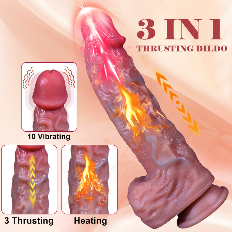 Realistic Dildo Thrusting Vibrator Thick Dong Sex Machine Sex Toys for Women