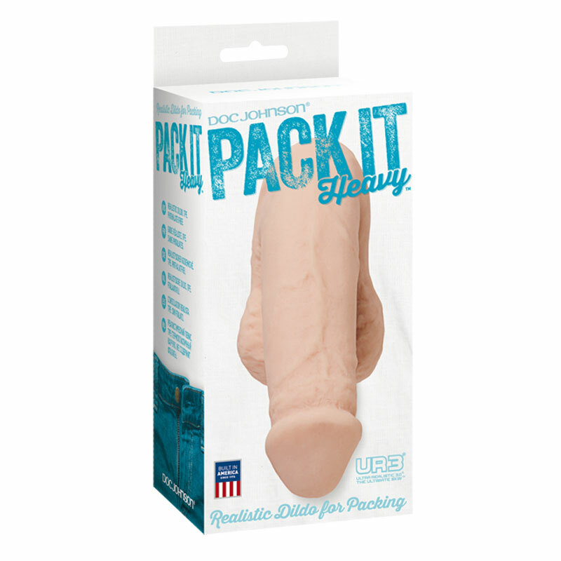 Pack It Heavy White Realistic dildo-dong Packer w/ Balls
