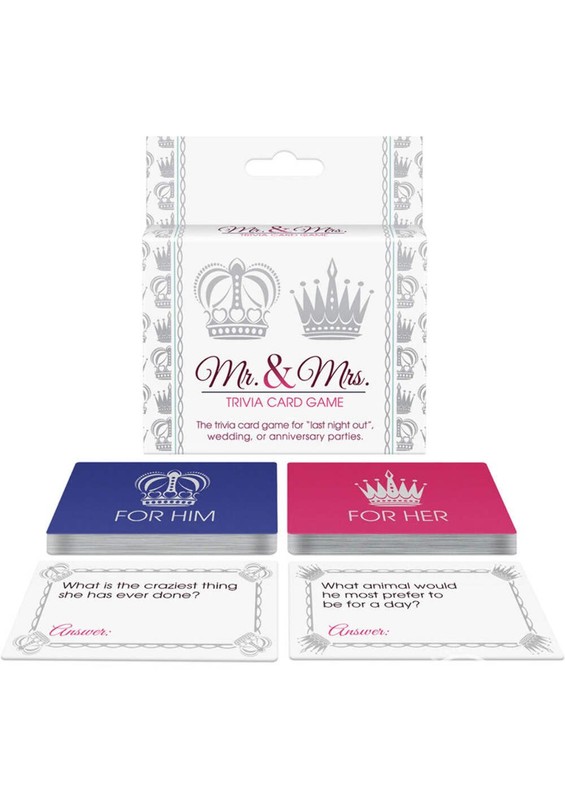 Mr. And Mrs. Trivia Card Game Perfect for Parties And Anniversaries gallery