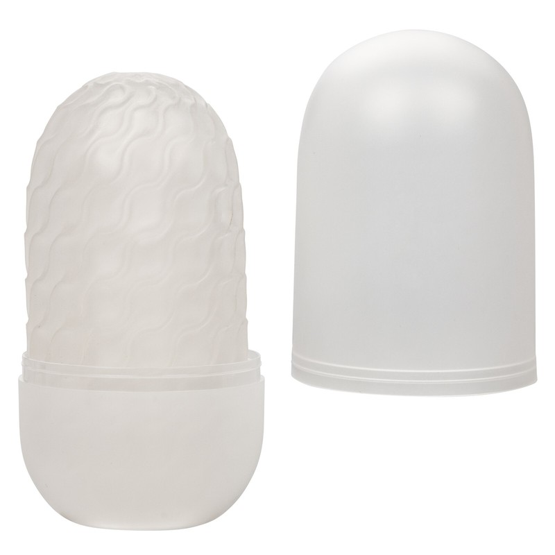 Cal Exotics Boundless Reversible Nubby Stroker Clear - Masturbation Sleeve gallery