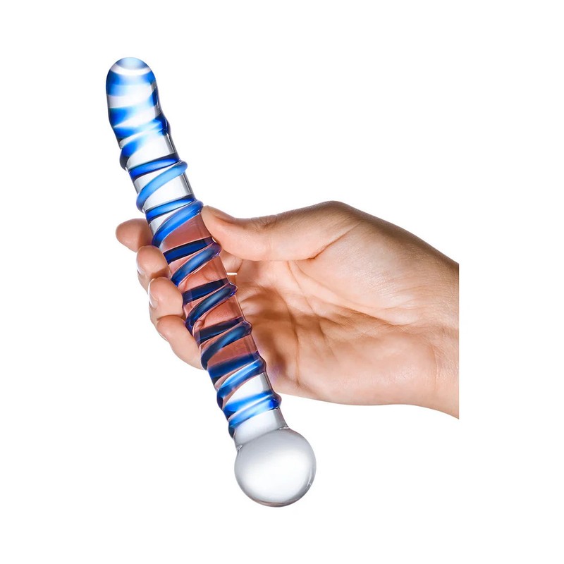 Glas Mr. Swirly 6.5 in. G-Spot Glass Dildo gallery