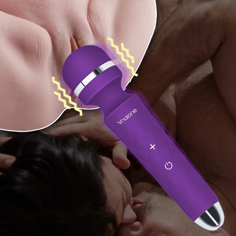 7 Modes Handheld Massager, Personal Massager with Powerful Vibration - purple gallery