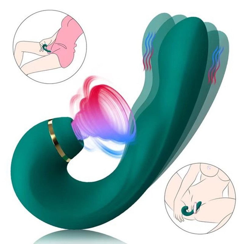 3IN1-Sucking-Vibrator-Clit-Sucker-Dildo-Women-G-spot-Massager Sex-Toy for-Women