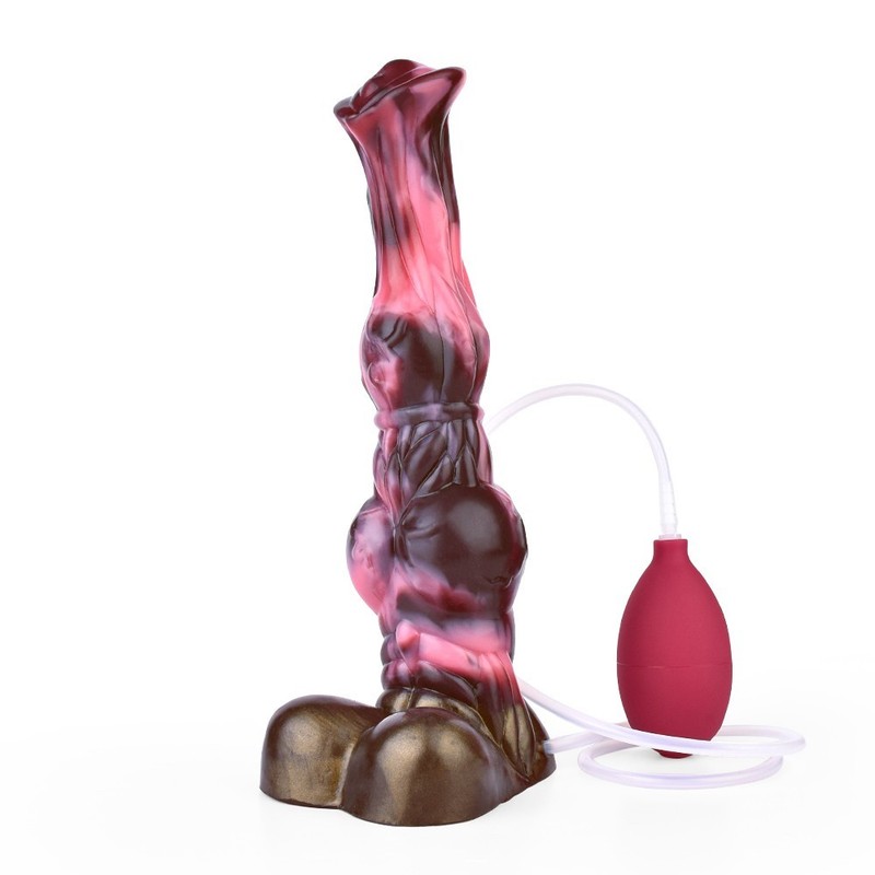 Big Anal Plug Silicone Squirting Penis Knot Ejaculation Dildo Adult Sex Toys gallery
