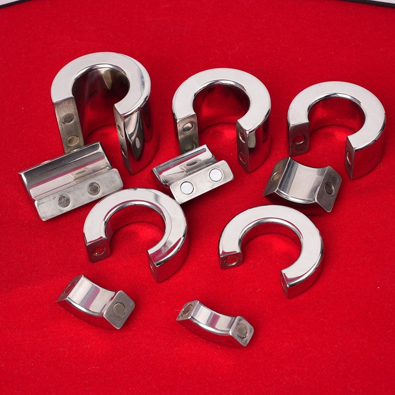 Magnetic Stainless Steel Metal Silver Cock Ring Enhancer Penis Rings Male Men gallery