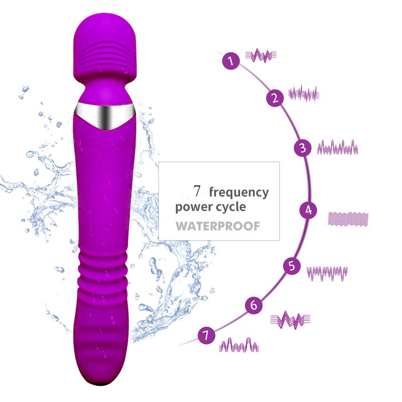 Auto Heating&Vibration& Rotating&Thrusting Dildo Pene G-Spot Women Sex Toy Penis gallery