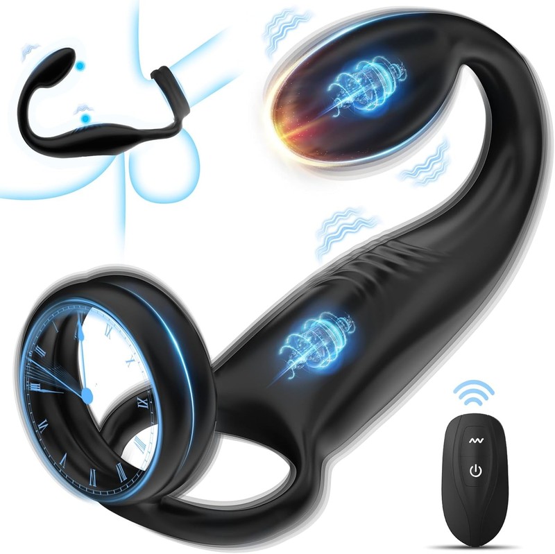 Vibrating Cock Rings Anal Vibrator – Mens Anal Sex Toy Prostate Massager Vibrato