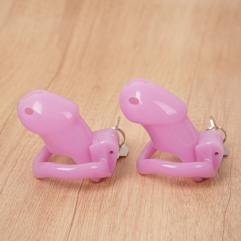 Short Long Rings Resin Chastity Cage Lockable Penis Cage Device for Man Sex Toys