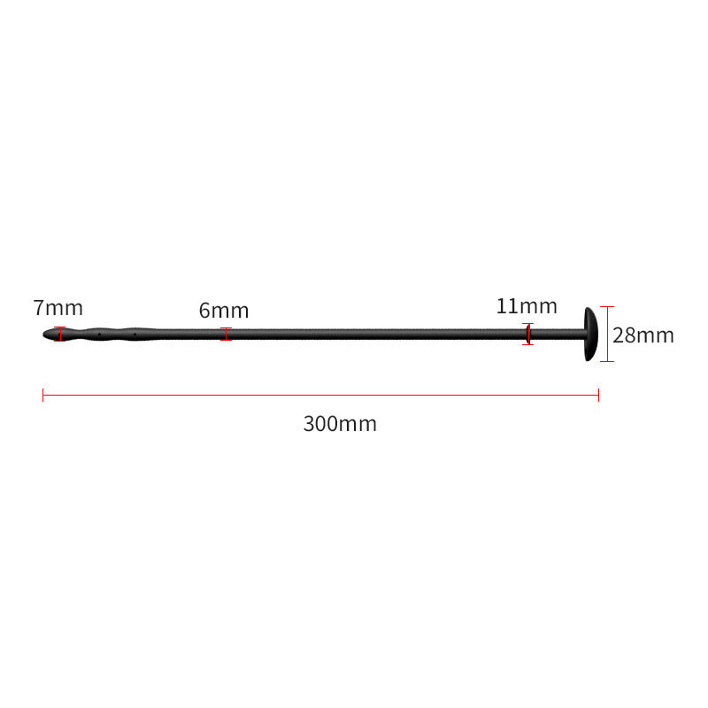 Urethral Silicone Penis Urethra Stretcher Stretching Sound Dilator Hollow Plug