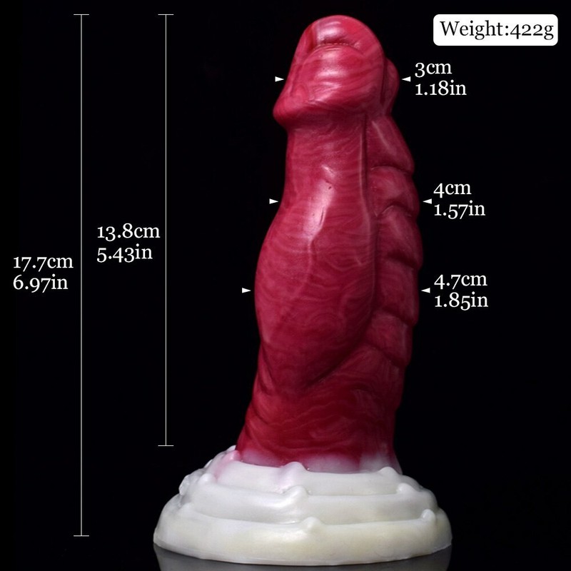 Huge Knot Silicone Dildo Suction Cup Swirly Patterns Flexible Anal Plug Sex Toys