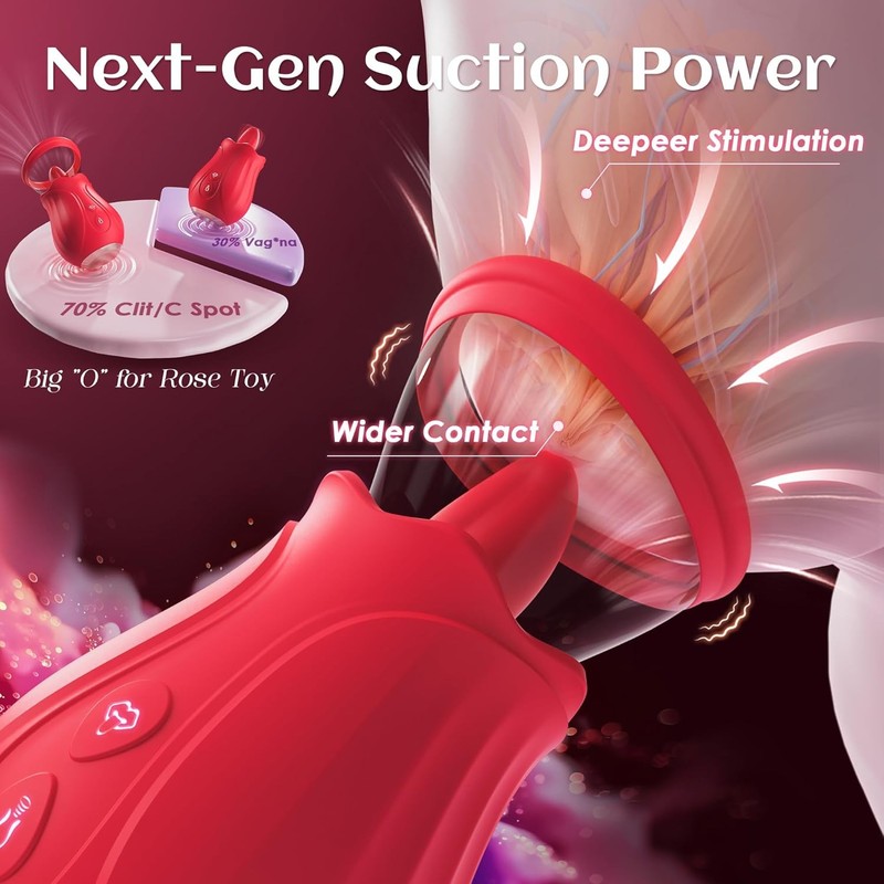 Vibrator Sex Toys Rose Toy - AI APP Adult Toys for Women with 7 Sucking gallery