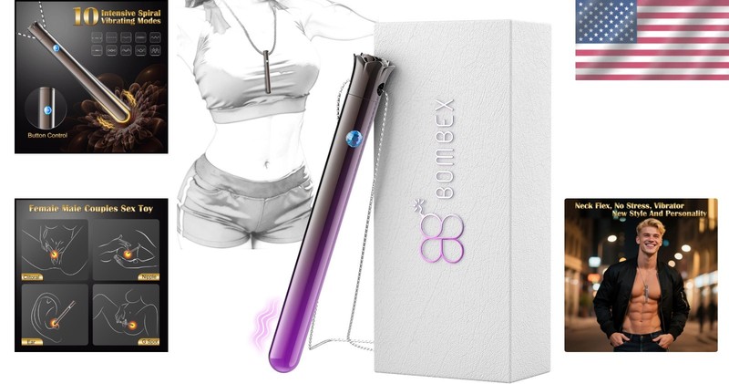 Stylish Adult Sex Toy Necklace for Men Bullet Vibrator with Heating Function gallery