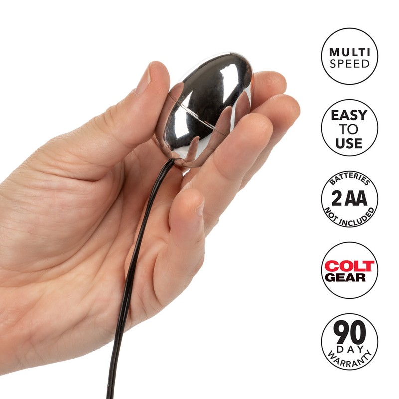 COLT Multi-Speed Power Pak Egg Vibrator Powerful multi-speed Sex Toy Silver gallery