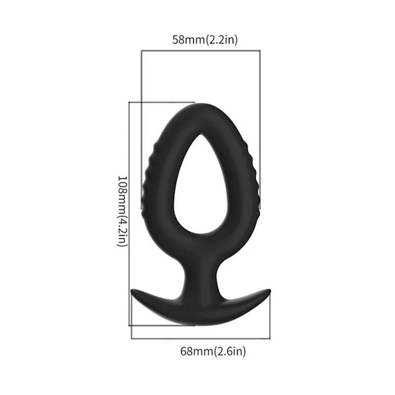 Hollow Anal-Butt-Plug Prostate Massage Dildo Tunnel Probe Unisex Sex Toy Dilator gallery