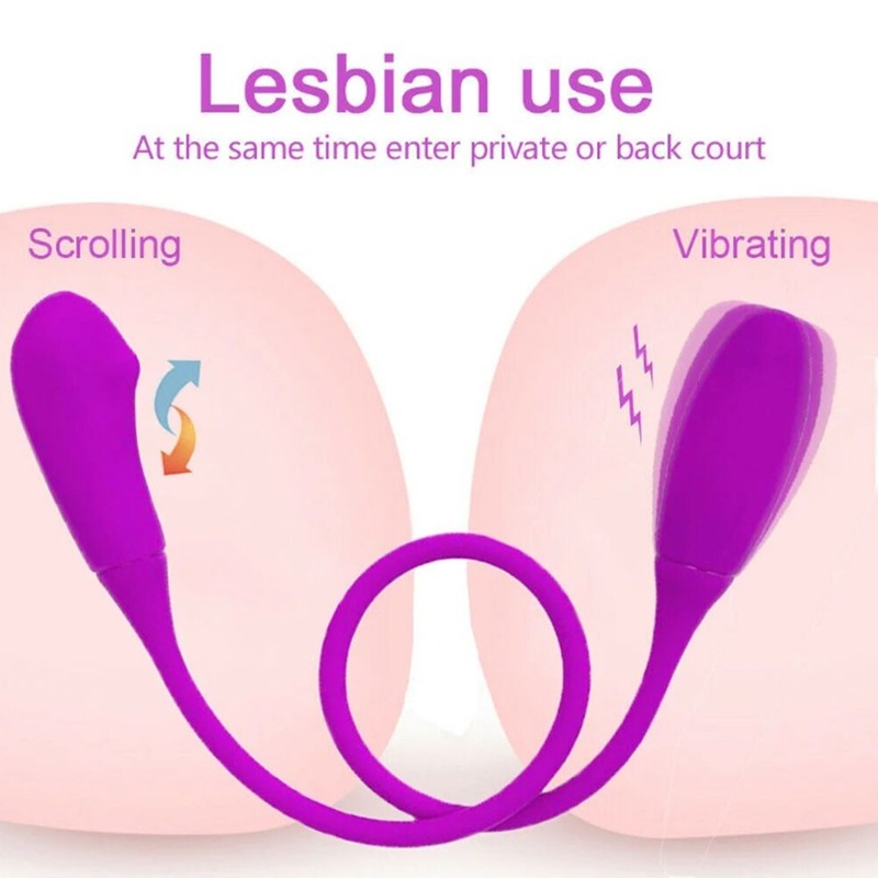 Double Ended Dildo Vibrator G Spot Stimulator Anal Plug Couple Lesbian Sex Toy