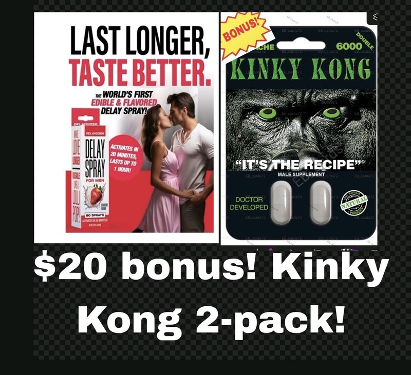 r Delay Spray Male Endurance Banana Men Prolong+ $20 Bonus Kinky Kong!
