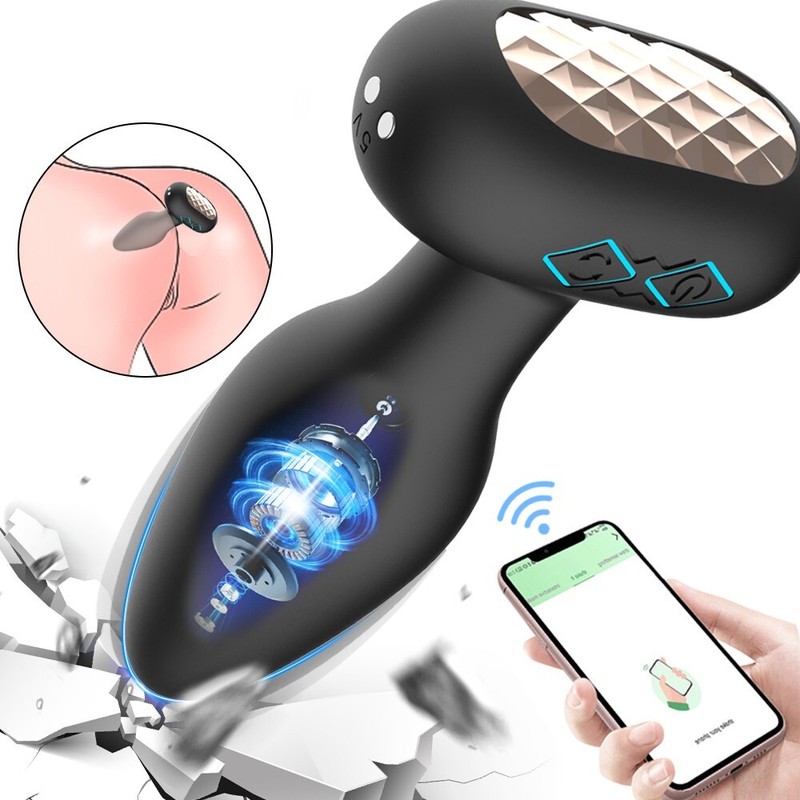 Automatic Swing Vibrating Rotating Dildo Anal Vibrator Sex Machine Men Sex Toys