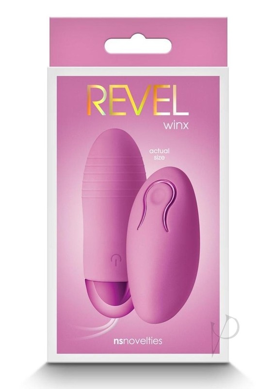 Revel Winx Rechargeable Silicone Bullet with Remote Control – Pink