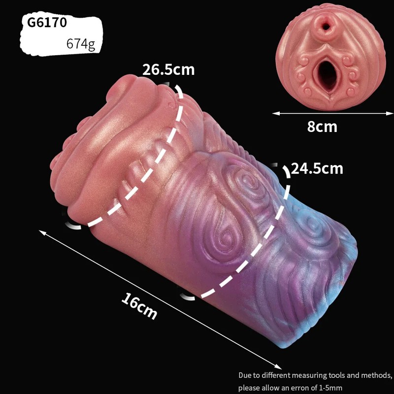 Silicone Male Stroker Fetish Masturbator Cup Penis Massager Stimualtor Sex Toys